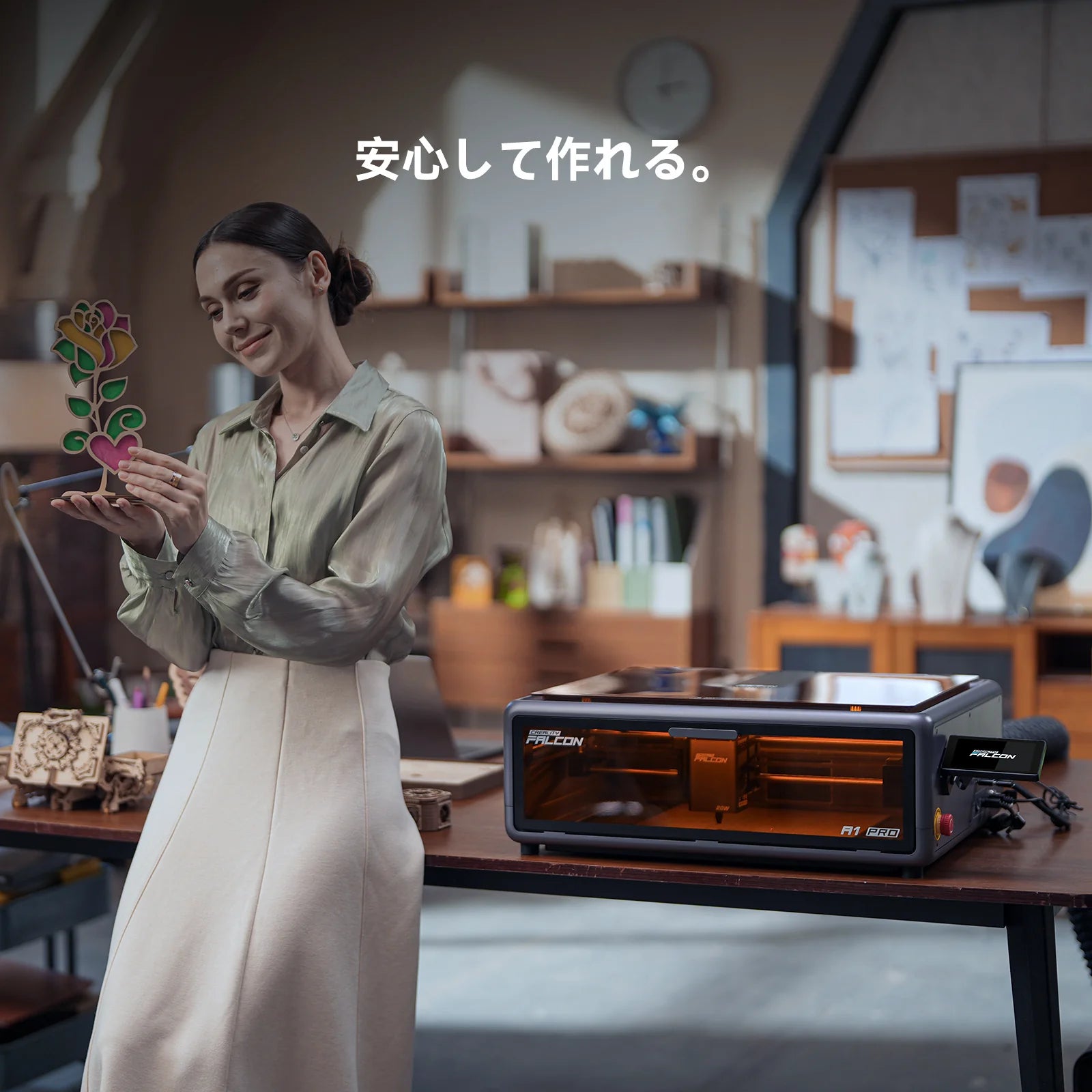 Creality Falcon A1 PRO 20W レーザー彫刻機