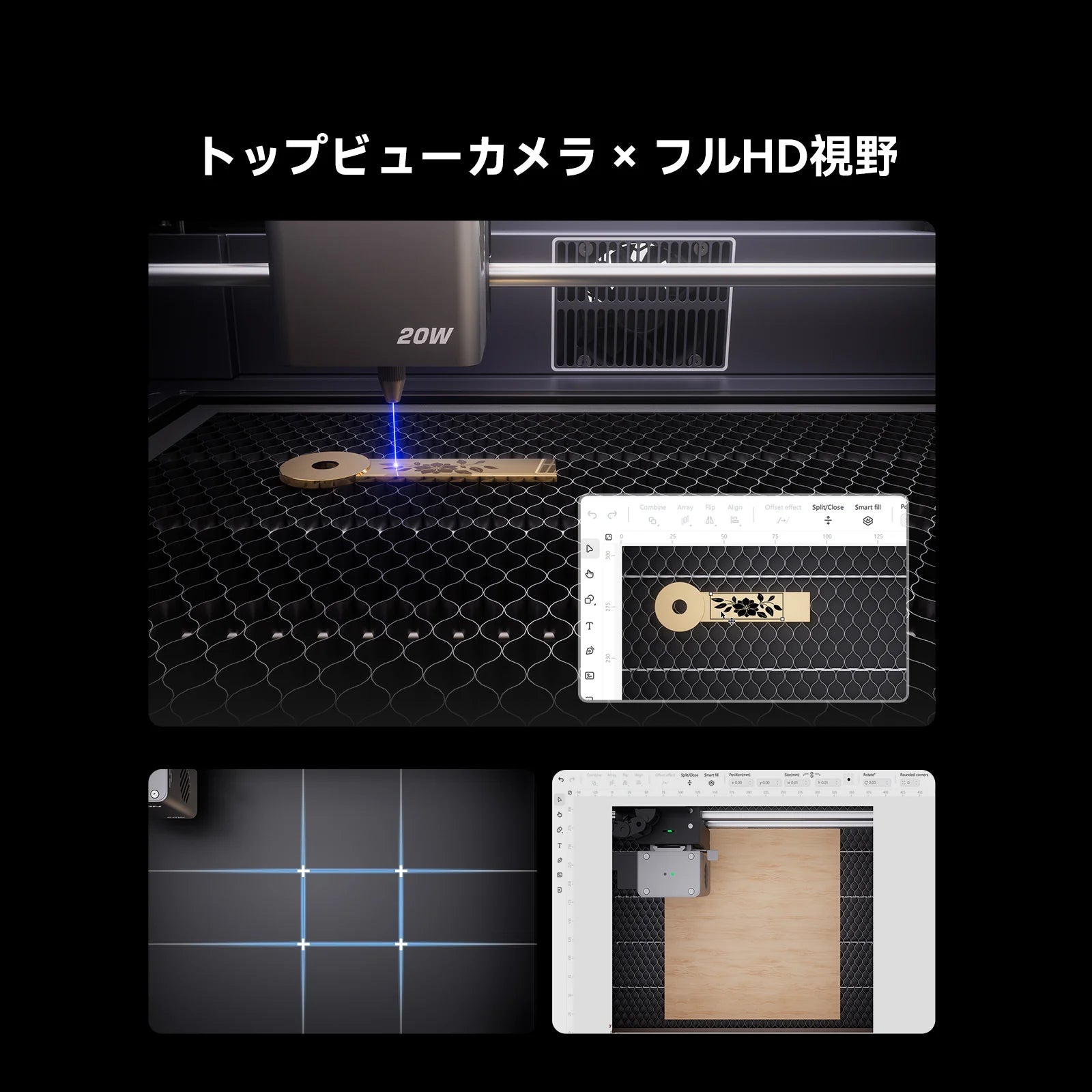 Creality Falcon A1 PRO 20W レーザー彫刻機