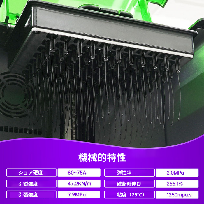 RESIONE F69 Black Flexible Rubber-like フレキシブルレジン (1kg)