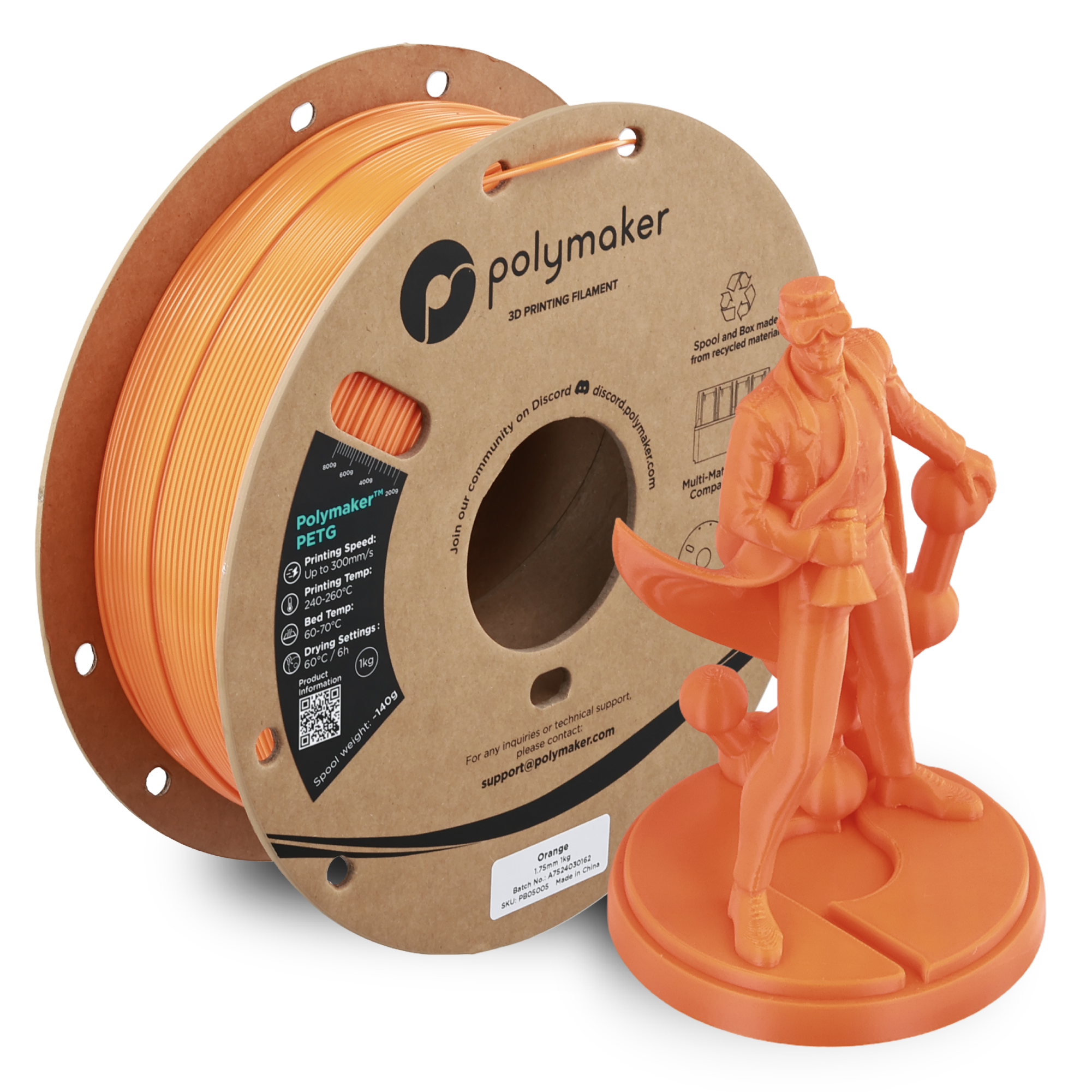 Polymaker™PETG フィラメント(高速PETG)