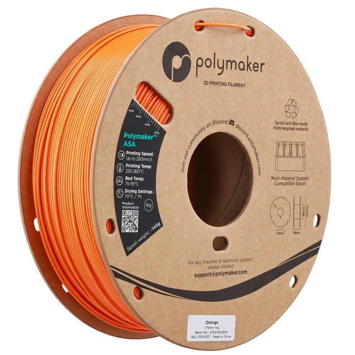 Polymaker ASA フィラメント　（旧PolyLite™ASA）