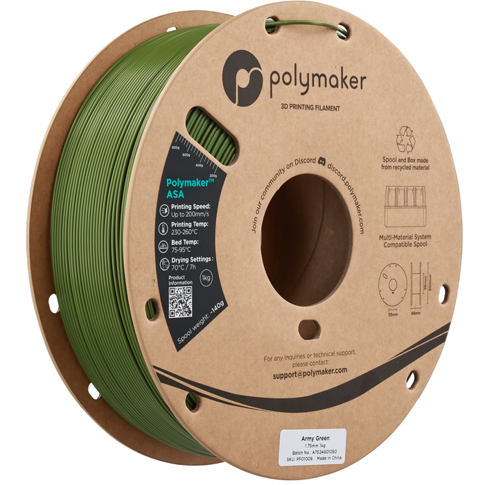 Polymaker ASA フィラメント　（旧PolyLite™ASA）