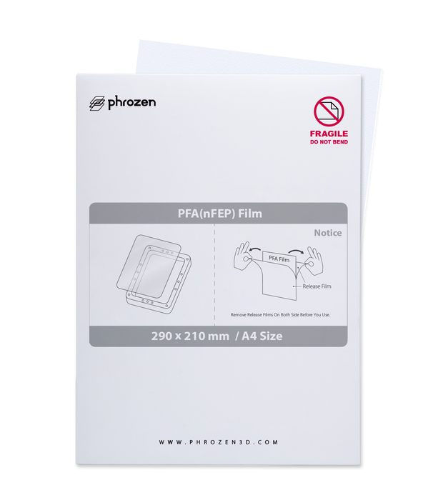 Phrozen nFEPフィルム A4サイズ (5.5インチ及び8.9インチ用) — 3D Phrozen nFEPフィルム A4サイズ (5.5インチ及び8.9インチ用) — 3D