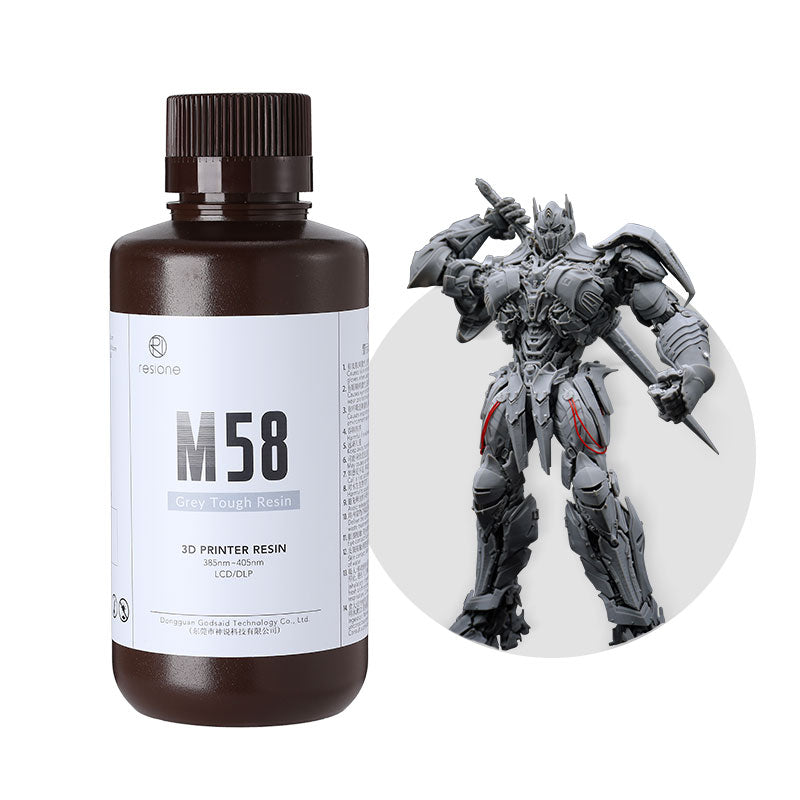 RESIONE M58 Gray タフレジン ABS Like (1kg) — 3Dプリンター