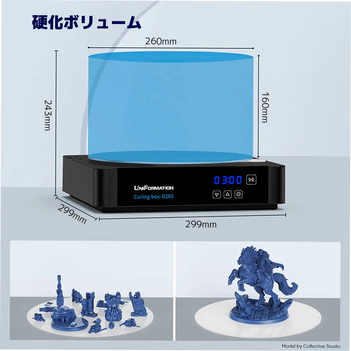 UniFormation D265 硬化機 — 3Dプリンター サンステラ3Dモール